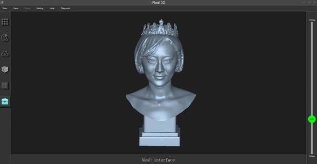 ScanTech iReal 3D Scan of Female Bust